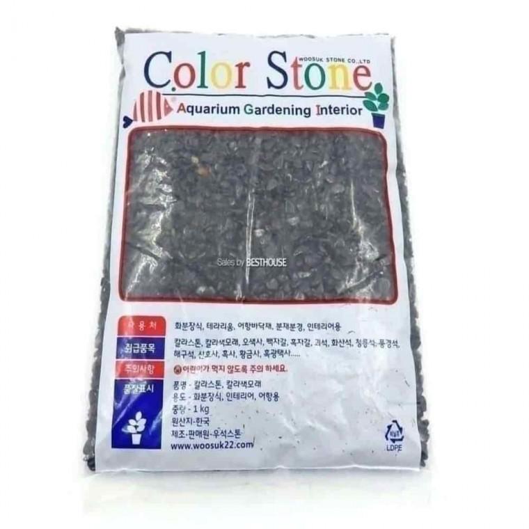 컬러자갈 화분용돌 화분용자갈돌 컬러스톤 검정