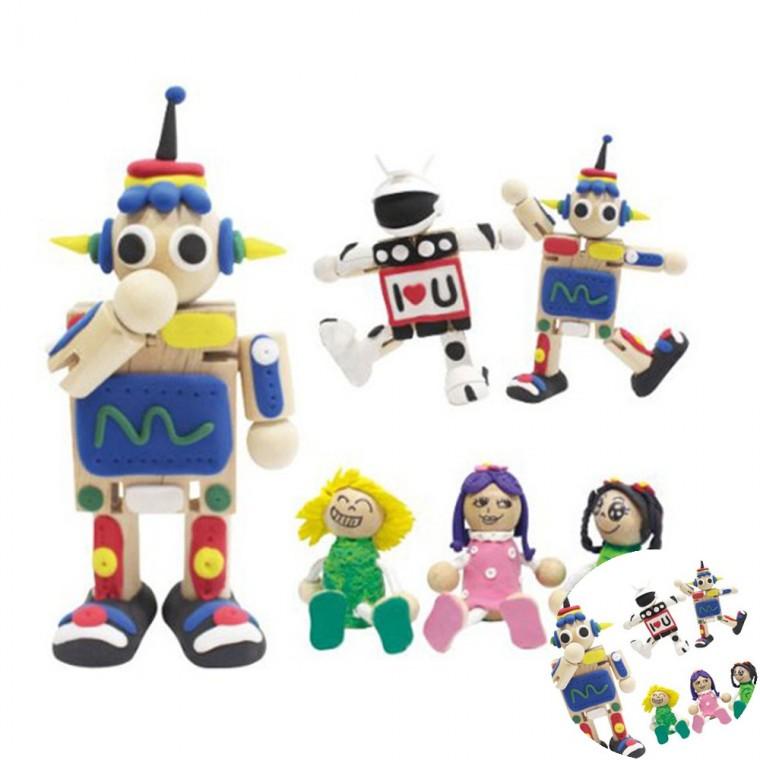 나무 인형 꾸미기 세트 10인용 만들기재료 만들기DIY 공예재료