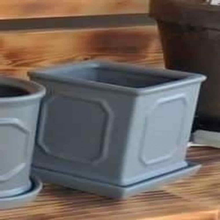 사무실화분 몰딩도기화분 사각몰딩화분 도기화분 몰딩 긴사각 18x25