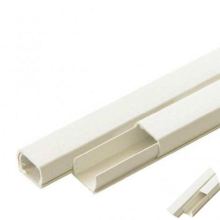 전선보호관 PVC 아이보리 12mm 2입 전선몰드 전선쫄대 선정리쫄대