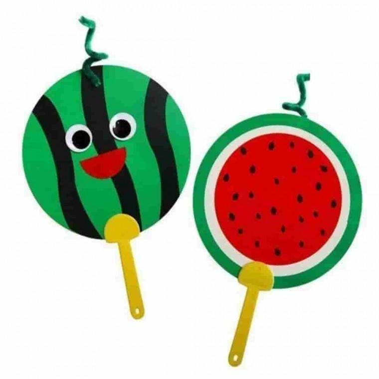 수박 부채 만들기10개 1세트 만들기놀이 만들기수업 만들기키트