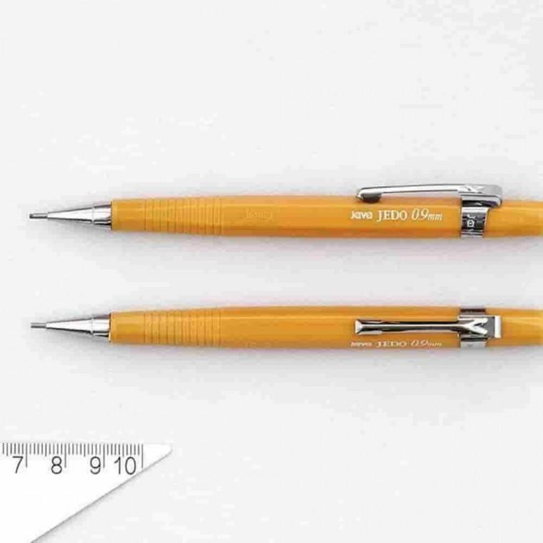 제도샤프 옐로브라운 0.9mm 12개 1세트 필기도구 학생샤프 건축샤프