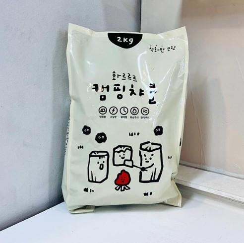 (ABM도매콜) 숯토피아 캠핑 챠콜숯 2kg