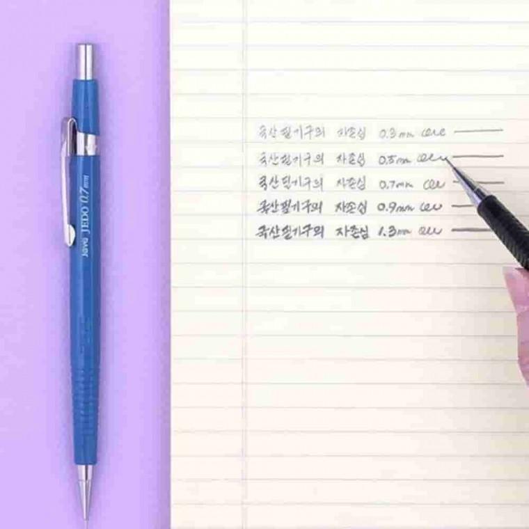 제도샤프 브라운 0.3mm 12개 1세트 필기류 얇은샤프 고등샤프