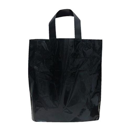 (50x40+6cm)100장 검정 PE루프봉투-밑M자/루프봉투/루프쇼핑백/손잡이쇼핑백/옷쇼핑백/비닐쇼핑백/비닐봉투