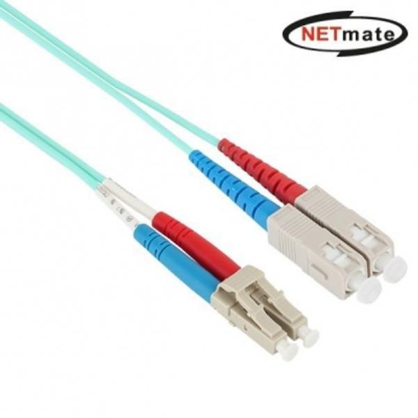 넷메이트 광점퍼코드 광케이블 10G LC-SC-2C 멀티 5m