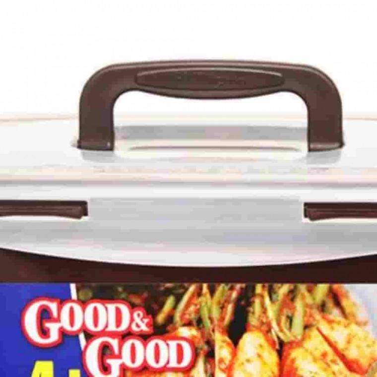 밀폐용기 4L 쵸코 핸디형 직사각밀폐용기 핸디김치통 밀페용기 잠금밀폐용기