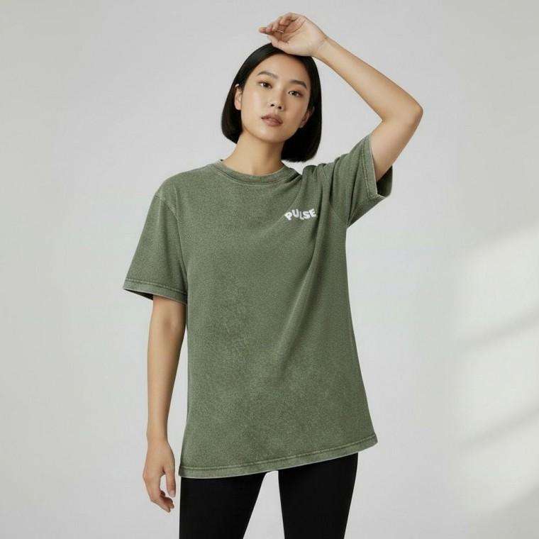 워싱 반팔 티셔츠 바운스 남녀 피그먼트 공용 반팔티 박스티 오버핏 행성 우주