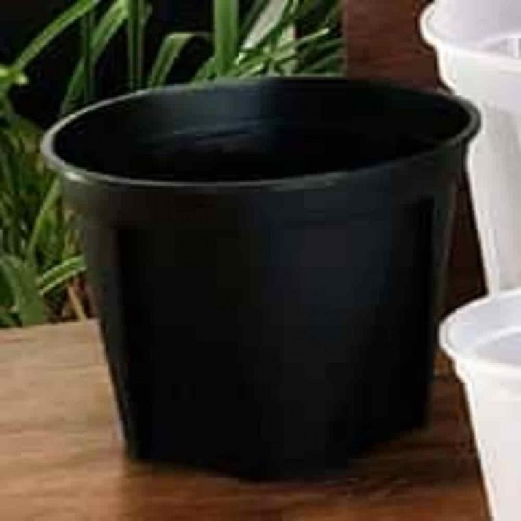 베란다텃밭화분 포트화분 정원화분 삽목 슬릿화분 블랙 14cm