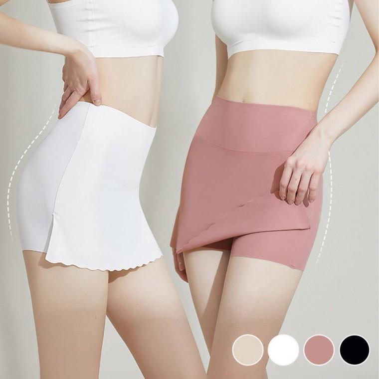 대용 Y존 커버 바지 심리스 물결 속옷 여성 속치마 비침 방지 속바지 레이스 힙업