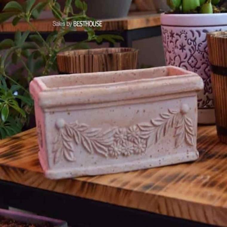 토기화분 이탈리아화분 선인장화분 수제토분 20x10x9