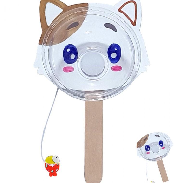 고양이 죽방울 만들기 시니어미술 시니어만들기 유치원만들기키트