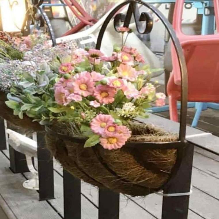 아웃테리어 익스테리어조경 정원인테리어 행잉바구니 코코넛 소 40x20x18