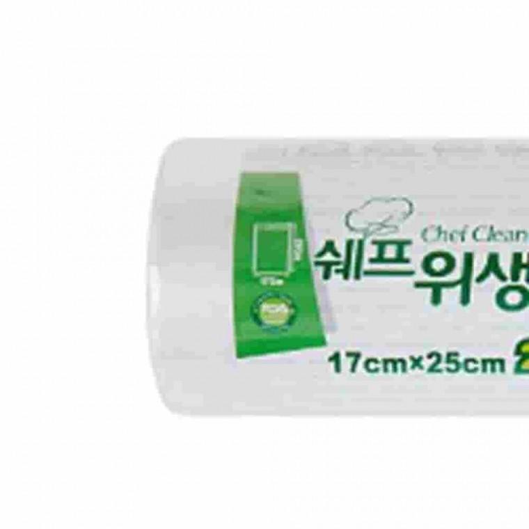 쉐프롤백 17cmX25cmX230매 업소용롤백 일회용백 위생롤백 위생팩