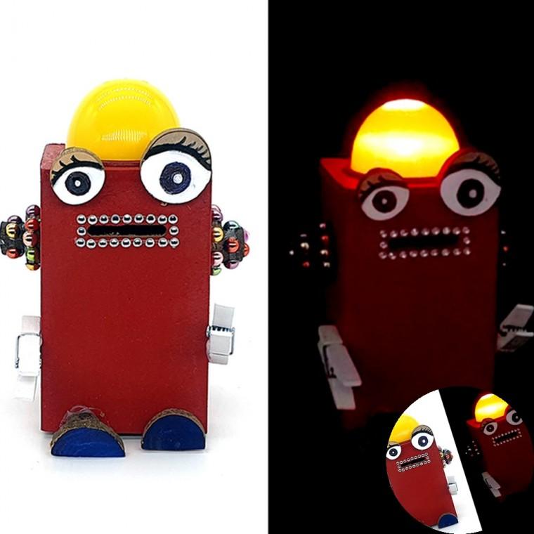 로봇 LED 저금통 만들기 저금통만들기 공예만들기 로봇키트