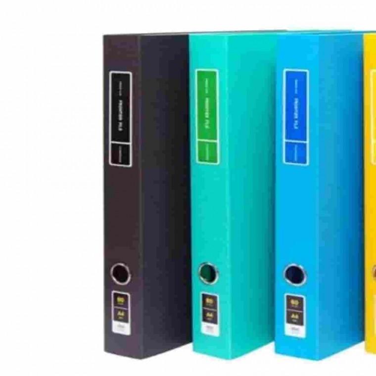 링화일 A4 60매 적색 플라스틱화일 3공파일 문서바인더 대용량화일