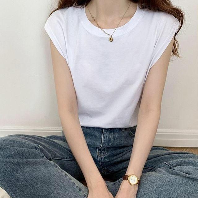 기본 슬리브리스 루즈핏 민소매 데일리 데일리룩 하객룩 오피스룩 데이트룩 여성 의류