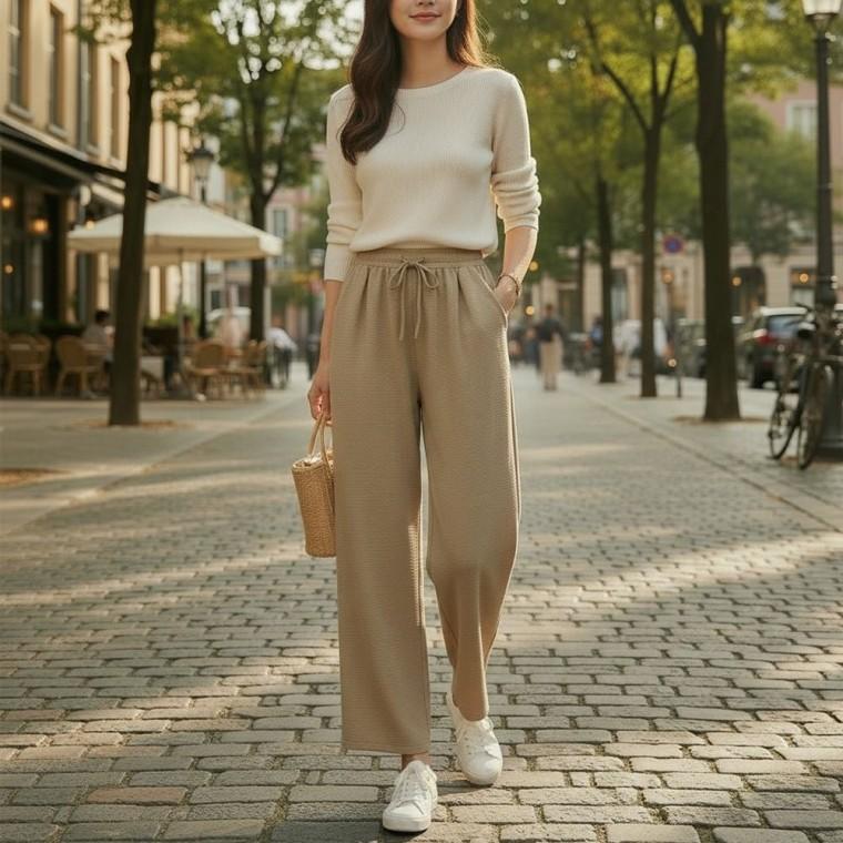 더블턱 와이 드바지 벤디크스 남녀 쿨리마 아이스 쿨바지 와이드 통바지 커플