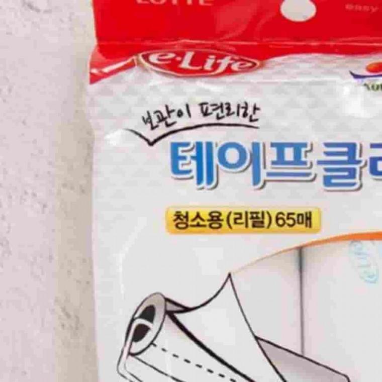 청소용테이프크리너리필 16cmx10M 2P 옷먼지제거 테이프클리너리필 고양이털청소 롤클리너