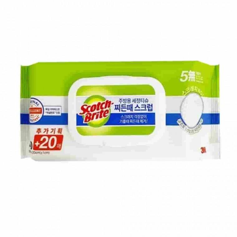 주방 세정티슈 60매 냉장고청소티슈 주방티슈 청소용티슈 청소용물티슈 가스레인지청소티슈
