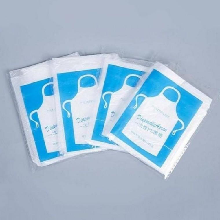 식사용 김장용 휴대용 50P 업소용 앞치마 비닐 개별포장 손님 김장 옷 1회용 투명 일회용 식당용 세차