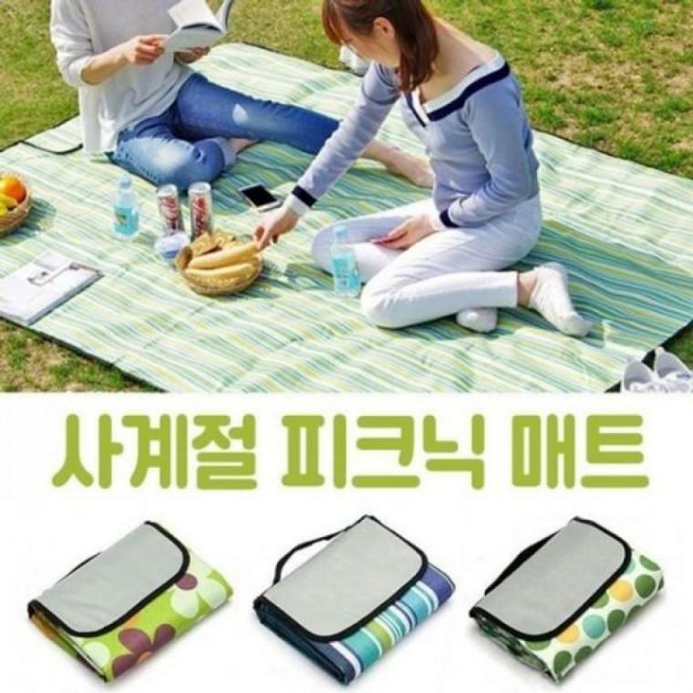 야외 기능 피크닉매트 접이식 휴대용 돗자리 대형 돗자리 방습 나들이 월드온 사계절돗자리 땡처리