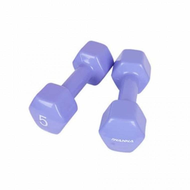 덤벨 아령 5kg 블루베리 2개 가슴운동아령 육각덤벨 덤벨5KG