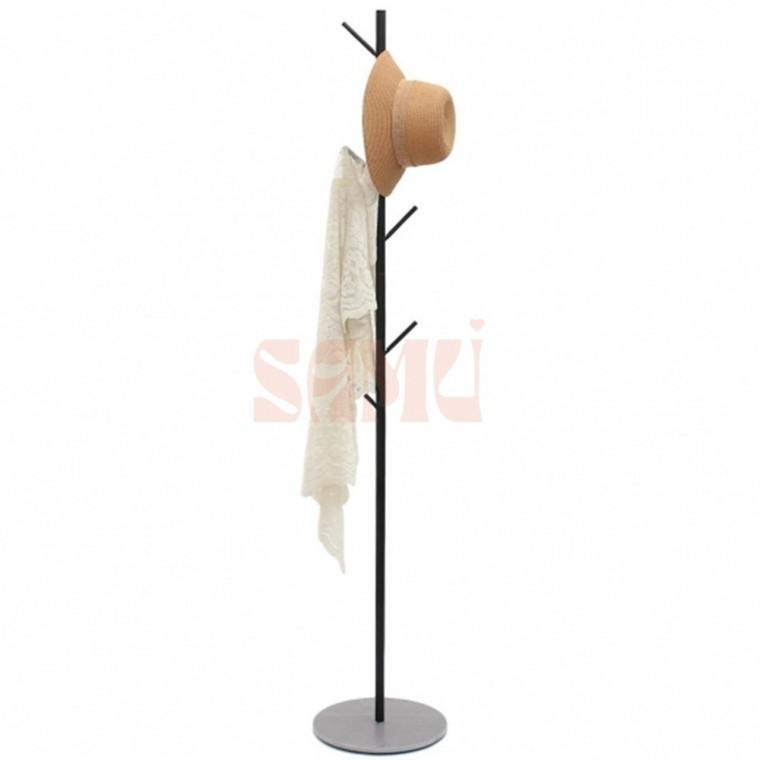 스탠드 옷걸이 트리 스톤받침 블랙 심플행거 매장행거