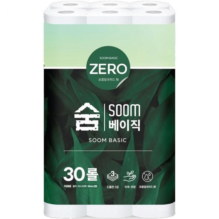 광진 두루마리 물에 잘녹는 숨베이직 화장지 30롤3겹