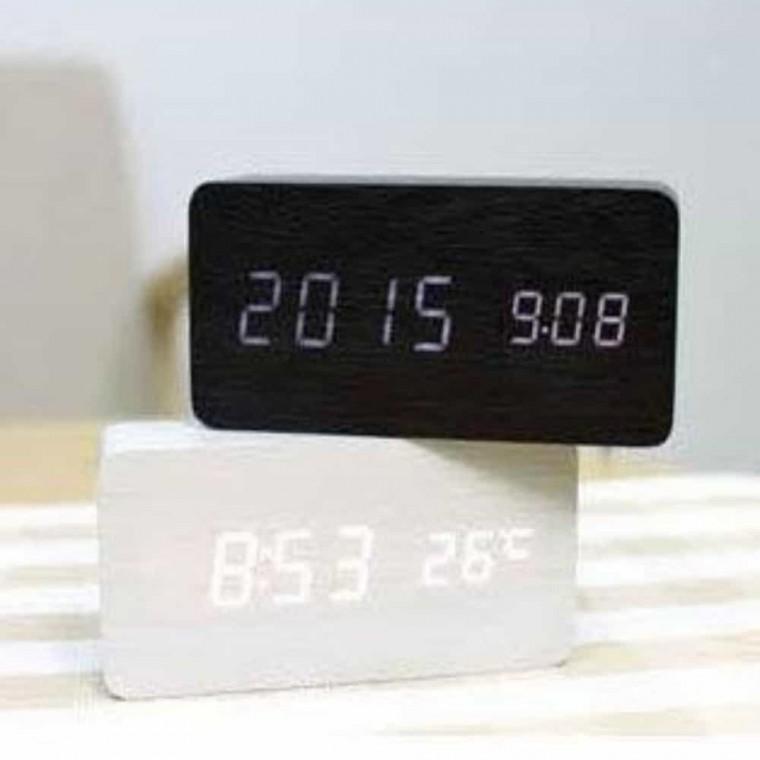 LED 시계 날짜시계 디지털탁상시계 우드시계led
