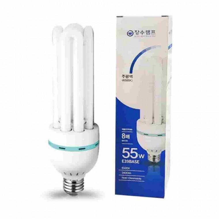 EL램프 55W 주광색 거실등 천장조명 전구다마 형광등소켓 55W전구
