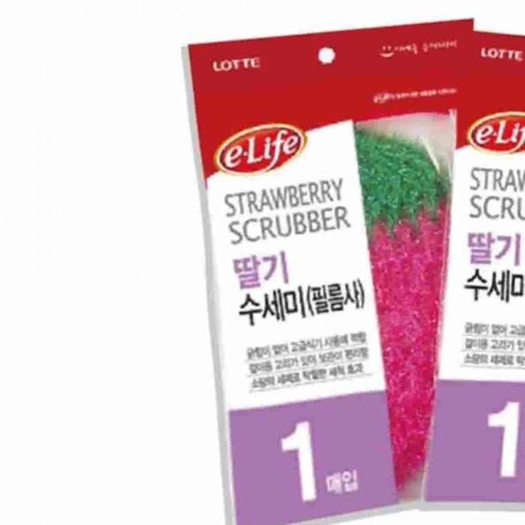 이라이프아크릴수세 미딸기 싱크대수세미 세척수세미 주방수세미 스폰지수세미
