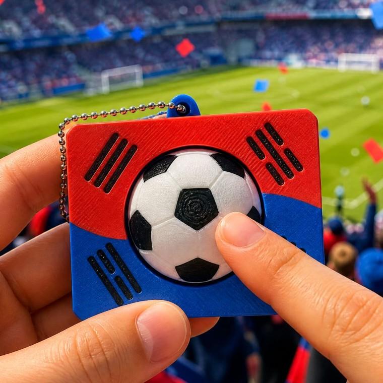 대한민국 축구공 클리커 키링 열쇠고리 가방고리 백참 에어팟 버즈 패션 소품 스포츠