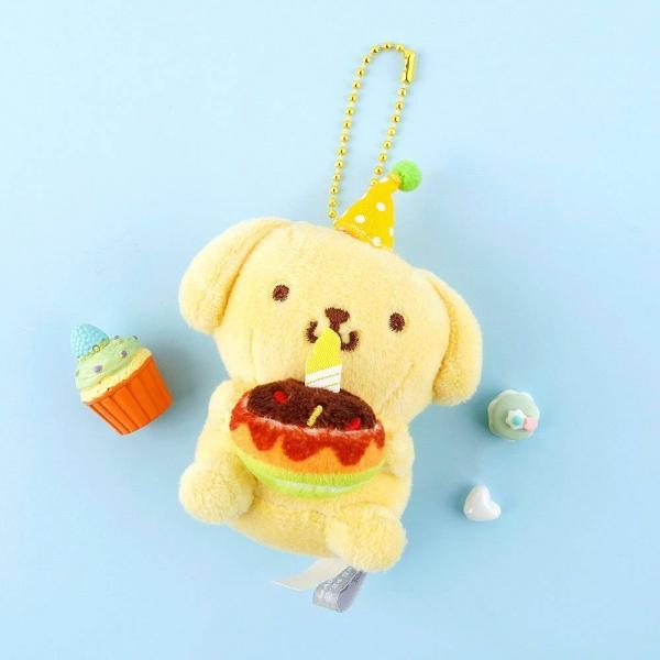 폼폼푸린 생일케이크 가방고리 8cm