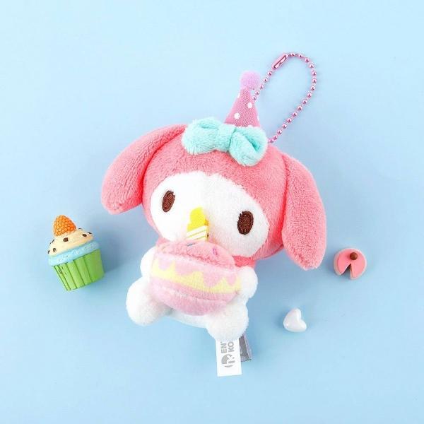 마이멜로디 생일케이크 가방고리 8cm
