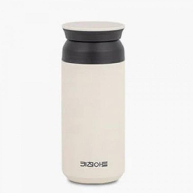 보온 보냉 보틀 휴대용 라팔 물병 흰색 텀블러 350ML