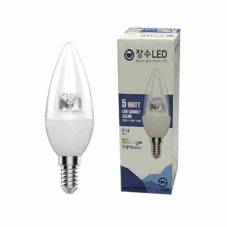 투명 LED 촛대구 주광색 촛대전구 무드등전구 LED전구 촛불전구 샹들리에전구