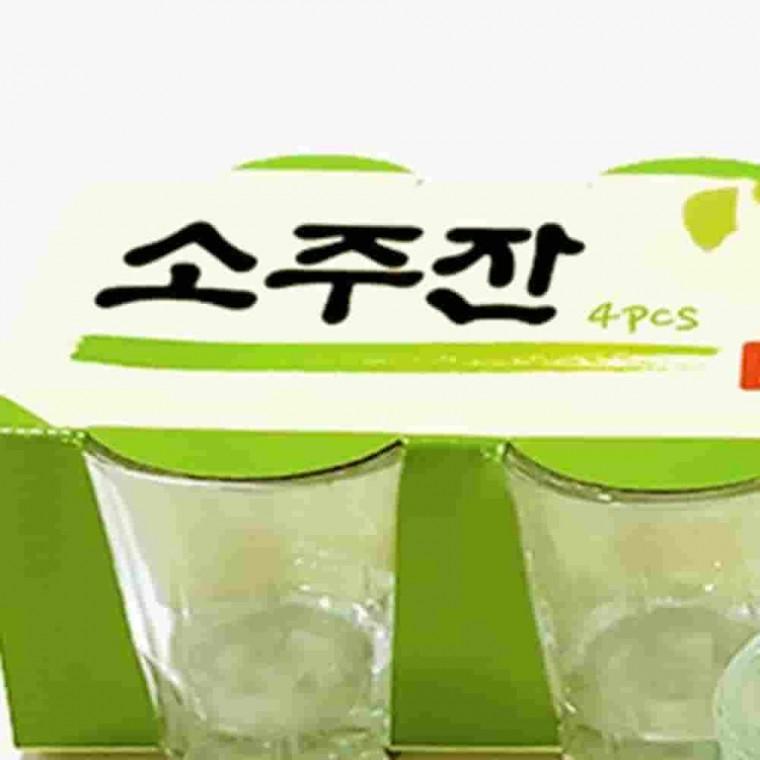소주컵4P 소주잔 투명컵 미니유리컵 유리컵