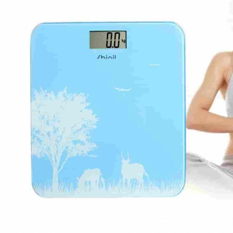 디지털 체충계 150kg 하늘색 몸무게측정기 몸무게저울 정확한체중계 예쁜체중계 가정용체중계