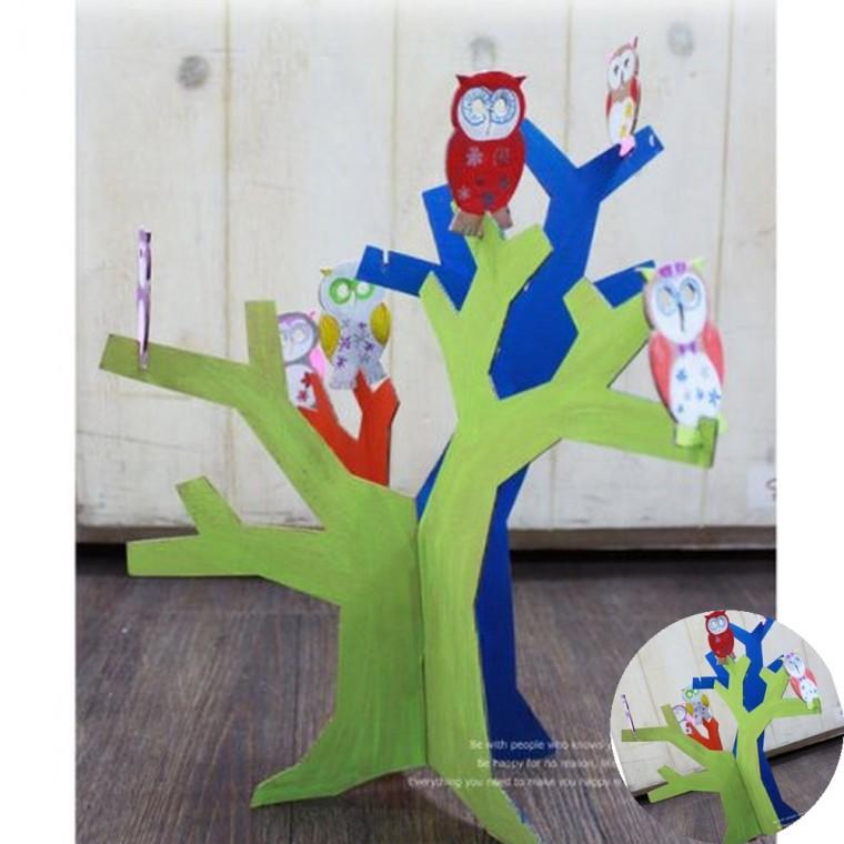 부엉이 종이나무 5명용 할로윈만들기 만들기DIY 만들기키트