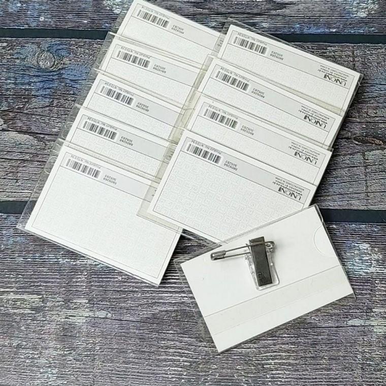 110x70mm(대) 행사용 PVC 아크릴 집게명찰 10개