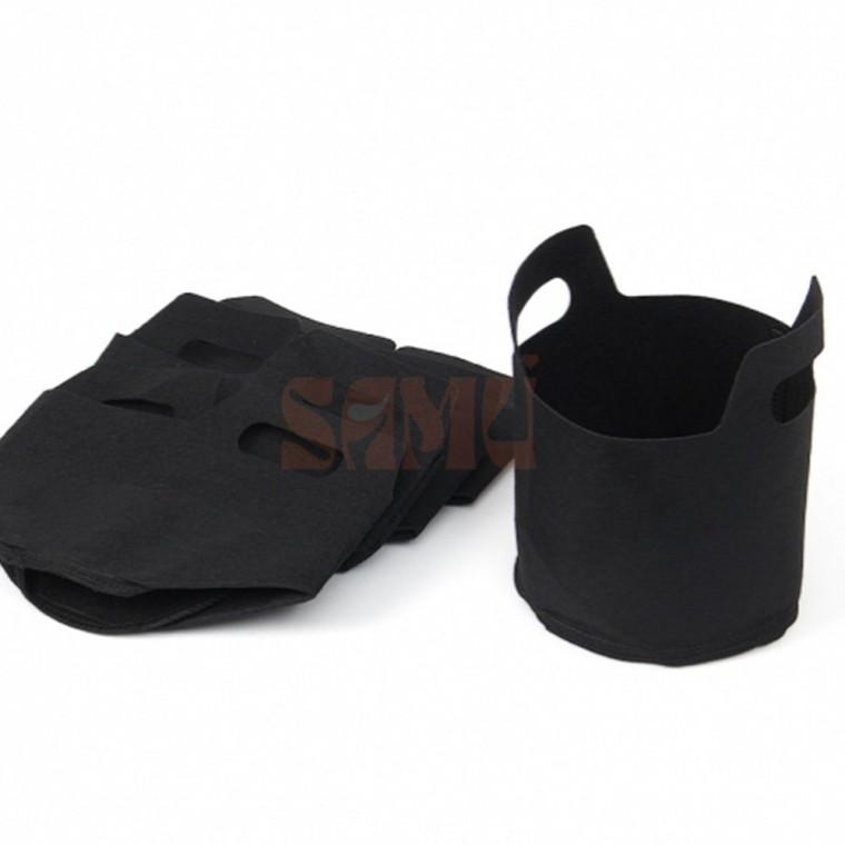 블랙 부직포 화분 5p 18x15cm 슬릿화분 옥상텃밭