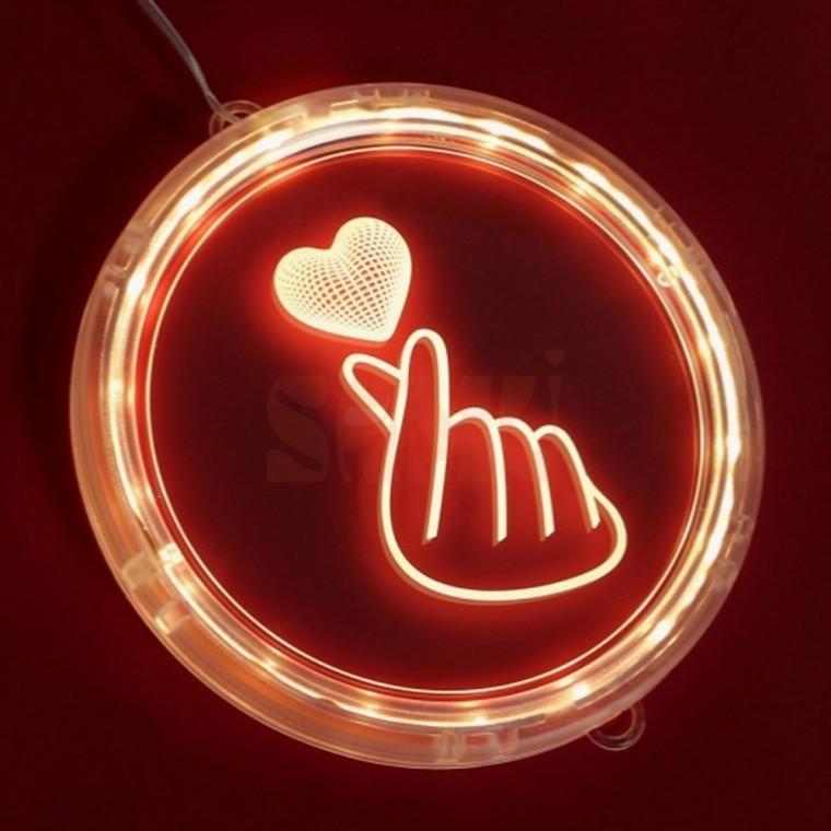 LED 무드등 손하트 예쁜무드등 침실무드등