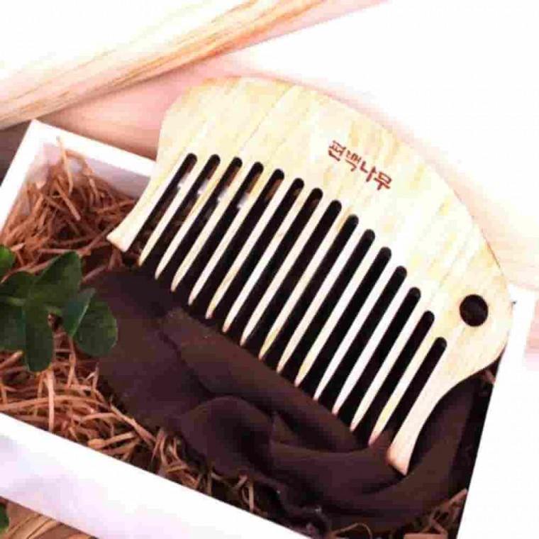 순수편백나무 긴빗1p 두피브러쉬 헤어브러시 헤어빗 미용빗