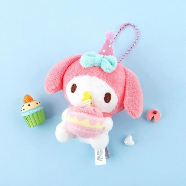 마이멜로디 생일케이크 가방고리 8cm