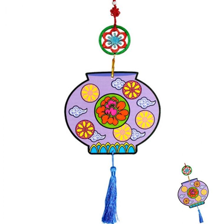 페이퍼 둥근도자기 모빌 만들기 미술수업재료 다문화교육자료 미술만들기재료