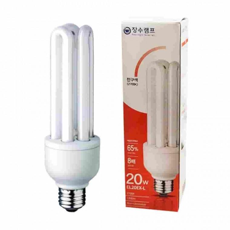 EL 형광램프 20W 전구색 전구램프 LED등 삼파장LED 삼파장조명 LED램프