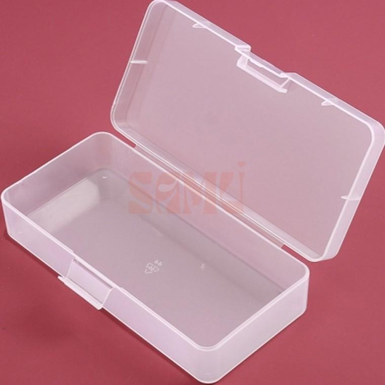 투명 플라스틱 수납케이스 18.5x9cm 투명용기 수납통