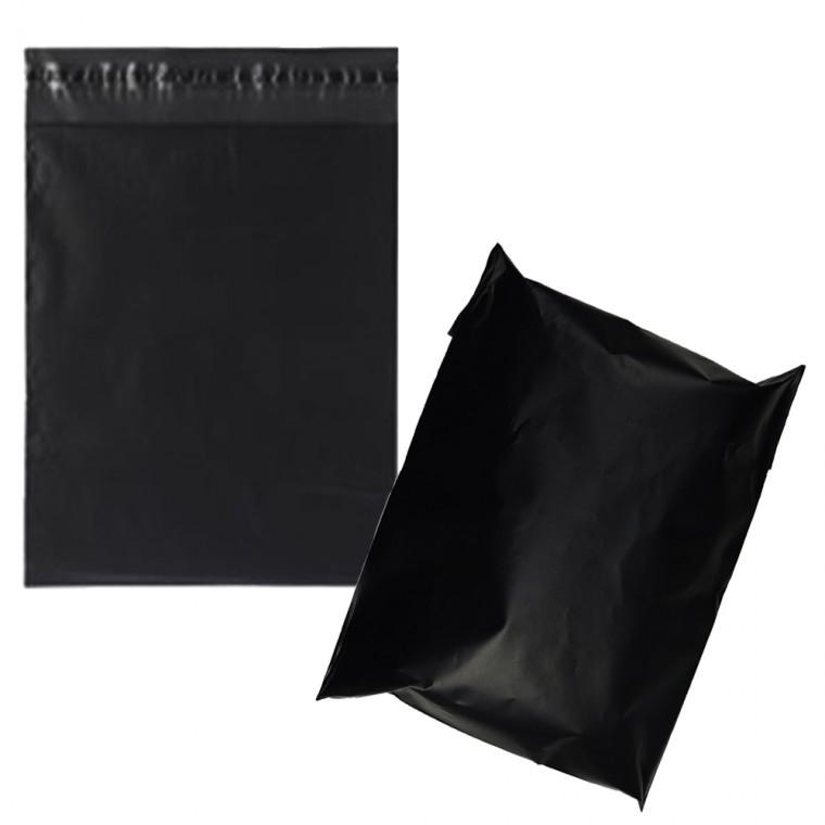 20X35cm무광 검정 블랙 택배봉투 100매 접착 포장봉투 비닐봉투 포장지 악세사리 의류 쇼핑몰 택배배송