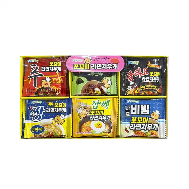 쪼꼬미 라면 지우개 패러디 (6종 1세트)